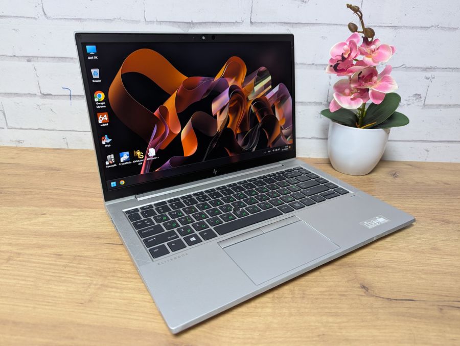 Ноутбук Б/В HP EliteBook 845 G8, AMD Ryzen 5 Pro 5650U, DDR3 16 GB, SSD 256GB, AMD Radeon Graphics, 14" Full HD