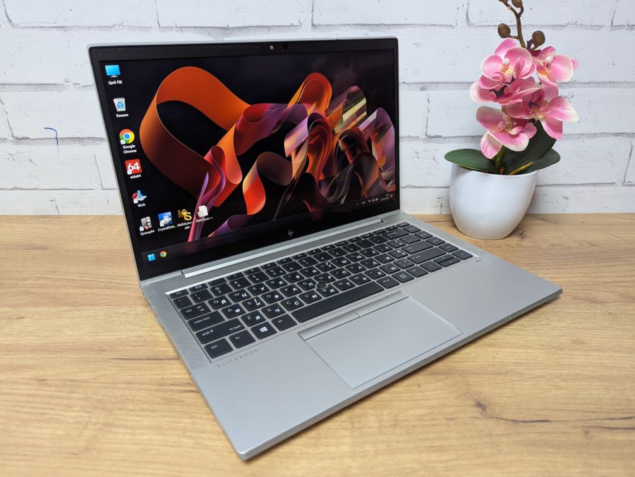 Уцінка! Ноутбук Б/В HP EliteBook 845 G7, AMD Ryzen 5 PRO, DDR4 16 GB, SSD 256GB, AMD Radeon Graphics, 14" Full HD Сенсор