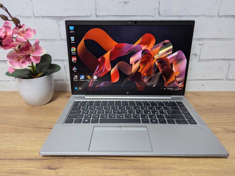 Уцінка! Ноутбук Б/В HP EliteBook 845 G7, AMD Ryzen 5 PRO, DDR4 16 GB, SSD 256GB, AMD Radeon Graphics, 14" Full HD Сенсор