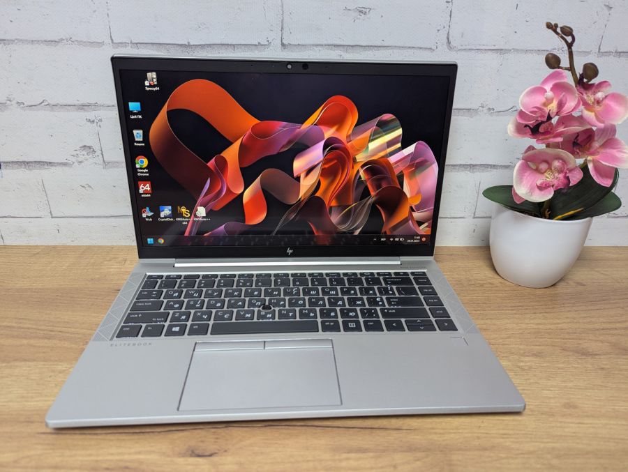 Уцінка! Ноутбук Б/В HP EliteBook 845 G7, AMD Ryzen 5 PRO, DDR4 16 GB, SSD 256GB, AMD Radeon Graphics, 14" Full HD Сенсор