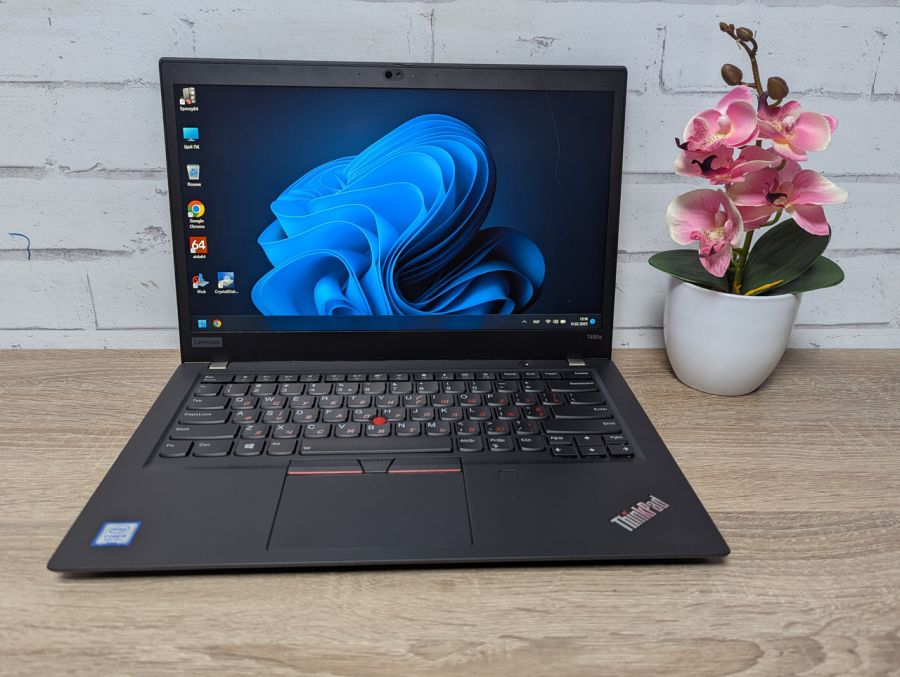 Уцінка! Ноутбук Б/В Lenovo ThinkPad T490S, Intel Core i5-8265U, DDR3 8 GB, SSD 256GB, 14" Full HD Сенсор