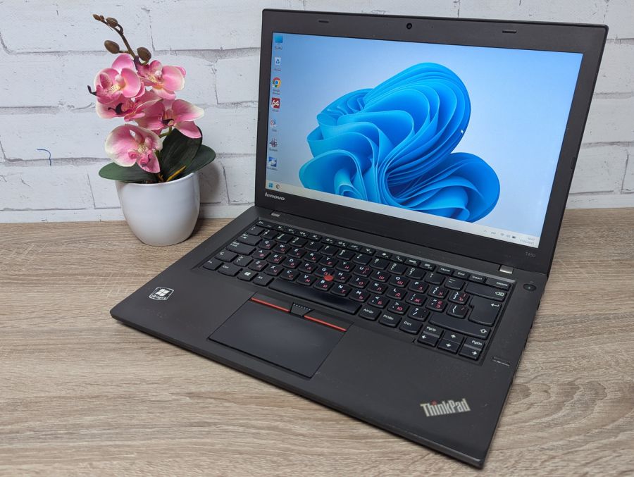 Уцінка! Ноутбук Б/В Lenovo ThinkPad T450, Intel Core i5-5300U, DDR3 12 GB, SSD 128GB, 14" HD