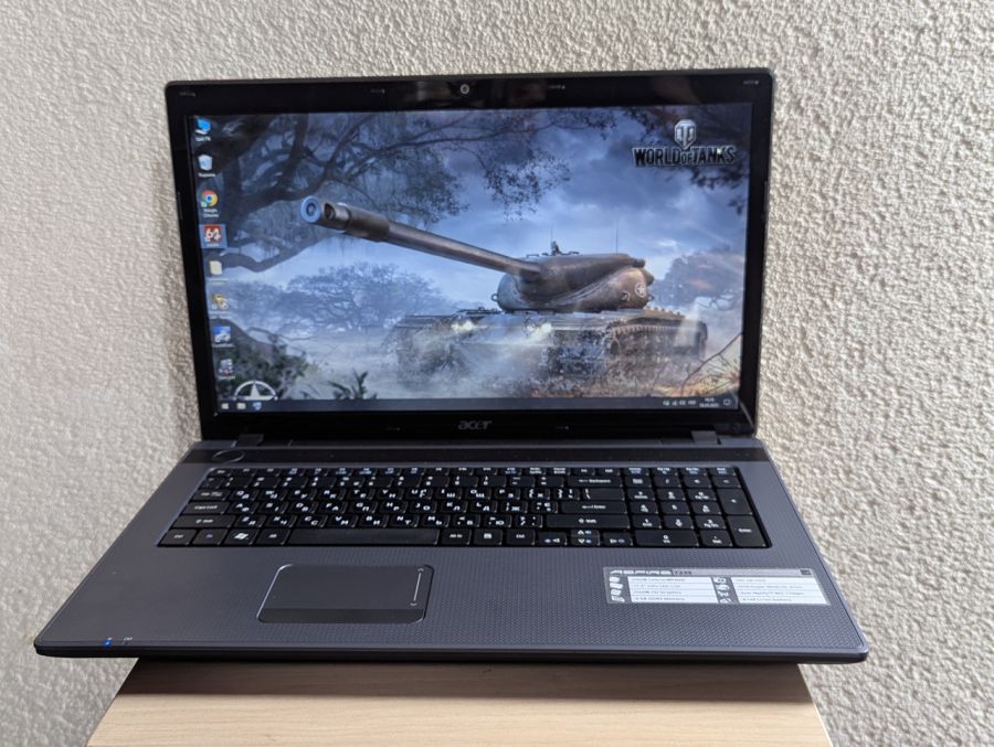Ноутбук Б/В Acer Aspire 7339, Intel Celeron P4600, DDR3 8 GB, SSD 128GB, 17.3" (1600x900x60Hz)