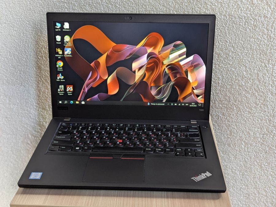 Ноутбук Б/В Lenovo ThinkPad T480, Intel Core i5-8350U, DDR4 8 GB, SSD 128GB, 14" Full HD Сенсор