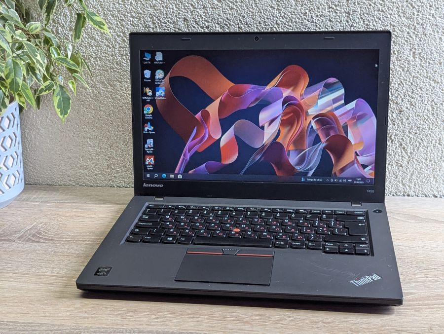 Ноутбук Б/В Lenovo ThinkPad T450, Intel Core i5-5300U, DDR3 8 GB, SSD 128GB, 14" HD