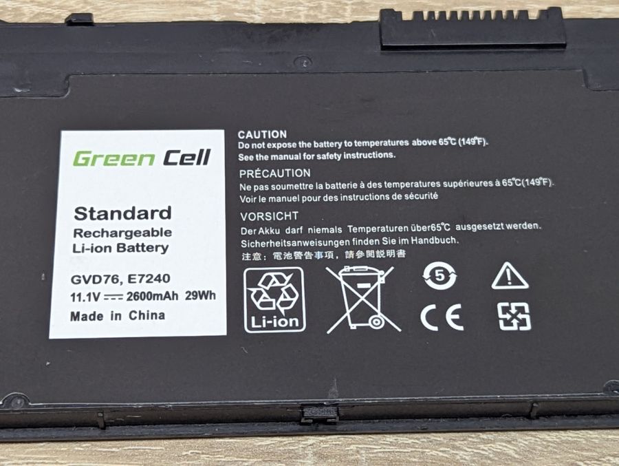 Б/В Акумуляторна батарея Green Cell GVD76,E7240