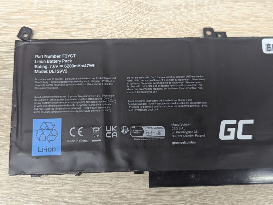 Б/В Акумуляторна батарея Green Cell F3YGT