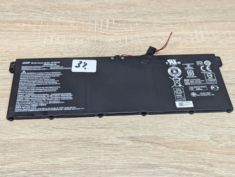 Б/В Оригінальна акумуляторна батарея Acer AP18C8K