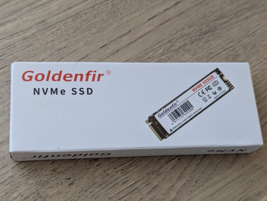 Б/В SSD M.2 NVMe Goldenfir 128 Gb