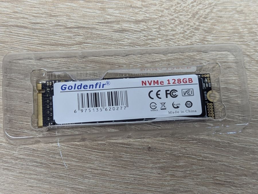 Б/В SSD M.2 NVMe Goldenfir 128 Gb