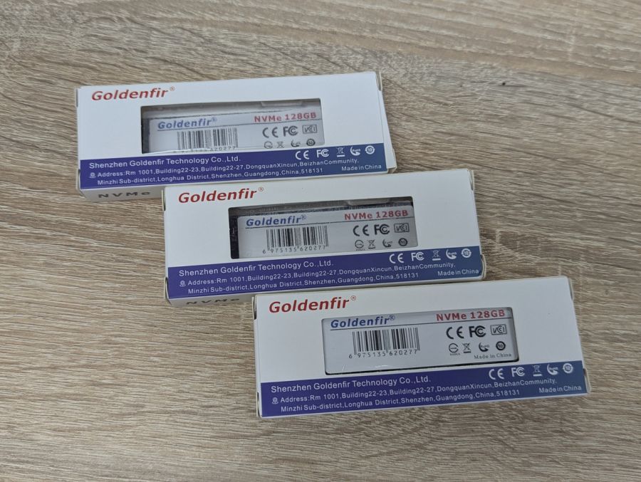 Б/В SSD M.2 NVMe Goldenfir 128 Gb