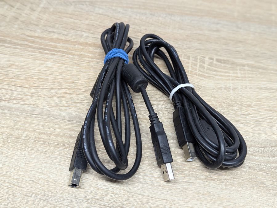 Б/В Б/К Кабель для принтера USB А-> USB B з феритами (квадратний) 1.5 м