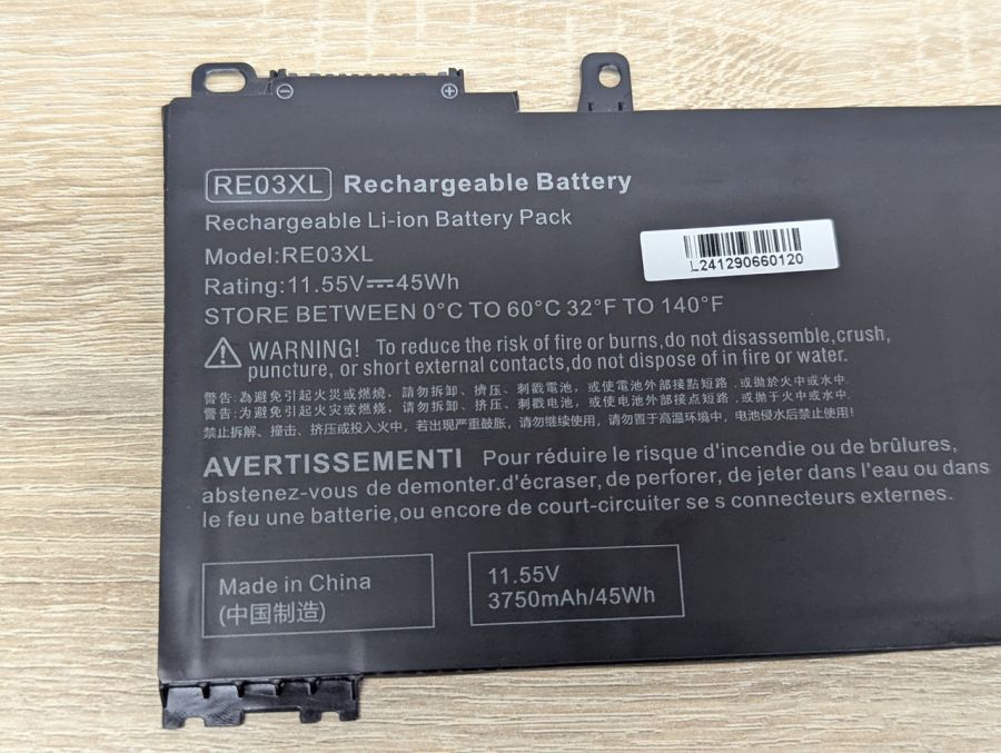 Б/В Акумуляторна батарея RE03XL (HP)