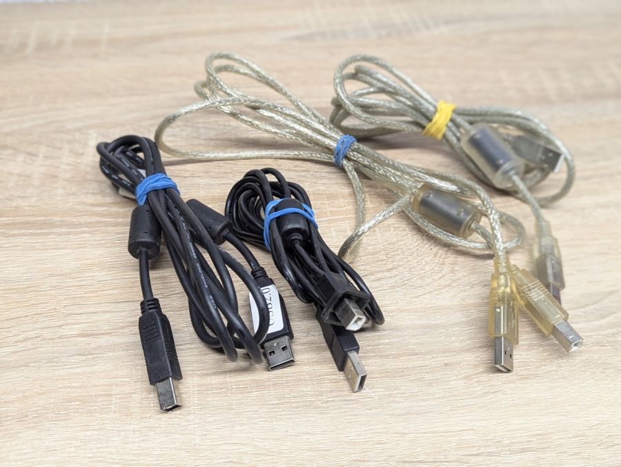 Б/В Б/К Кабель для принтера USB А-> USB B з феритами (квадратний) 1.5 м