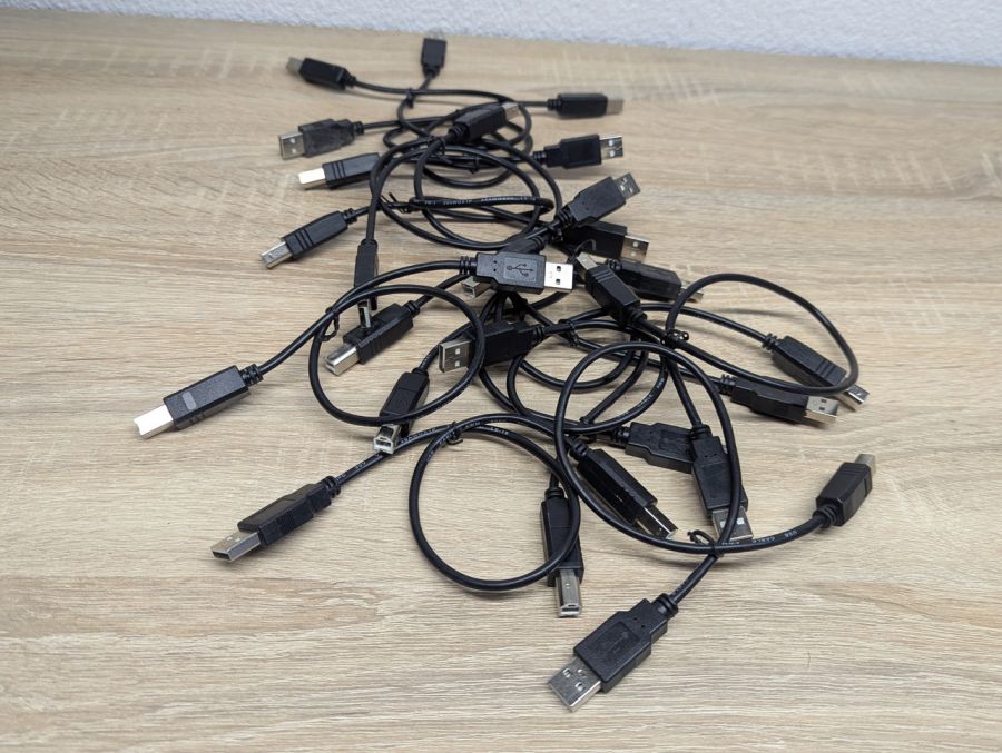 Б/В Кабель для принтера USB А-> USB B з феритами (квадратний)