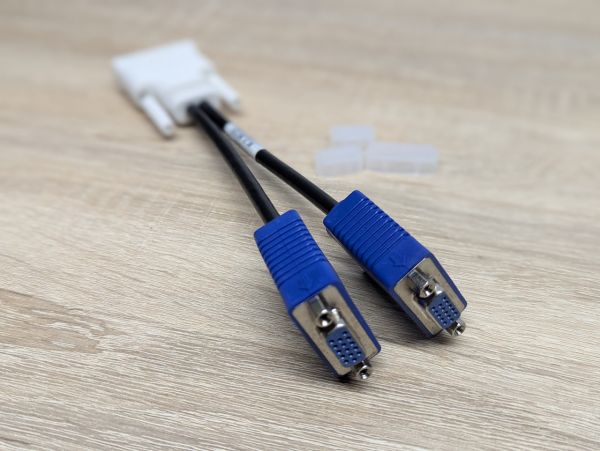 Б/В Кабель перехідник HP DMS-59/ 2xVGA