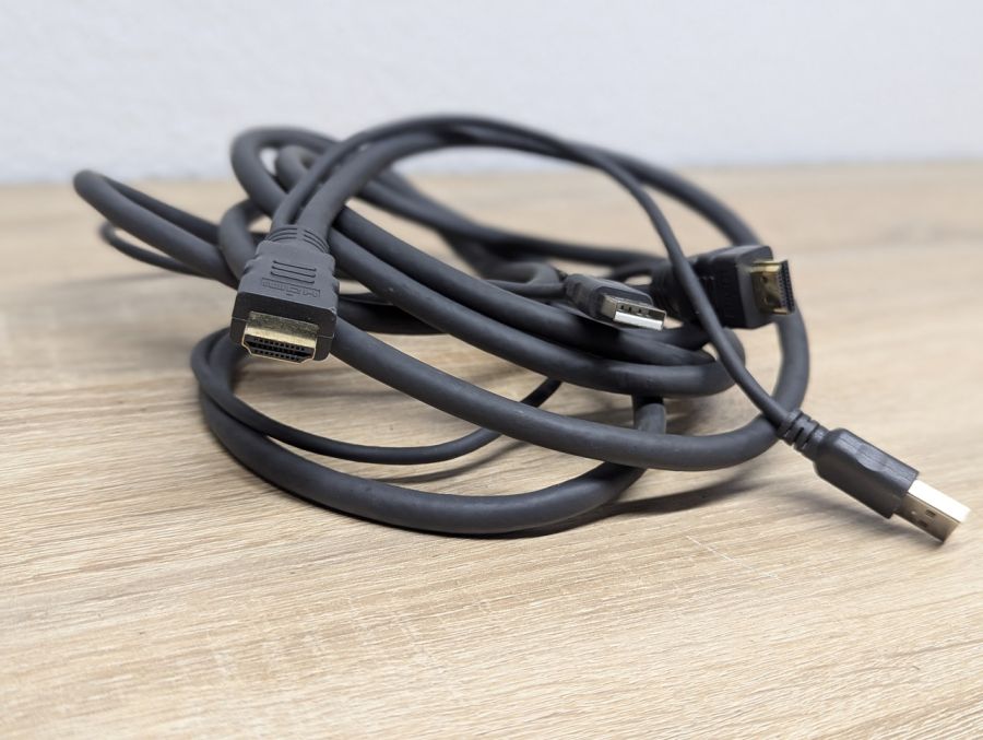 Б/В Кабель перехідник USB 2x - HDMI 2x