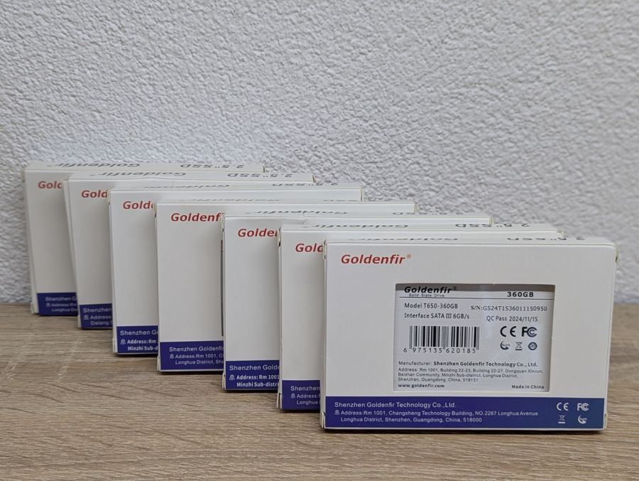 Б/В SSD Goldenfir 360 Gb 2.5"