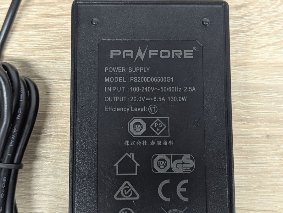 Б/В Блок живлення Panfore 20V/ 130W / 5,5*2*5