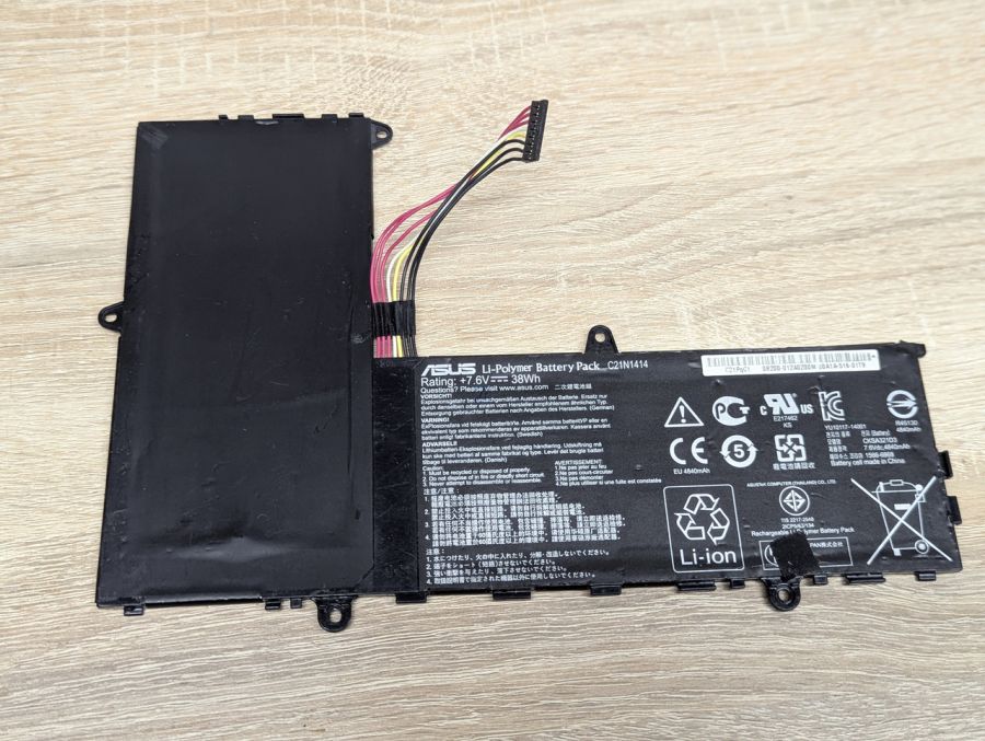 Б/В Оригінальна акумуляторна батарея Asus C21N1414