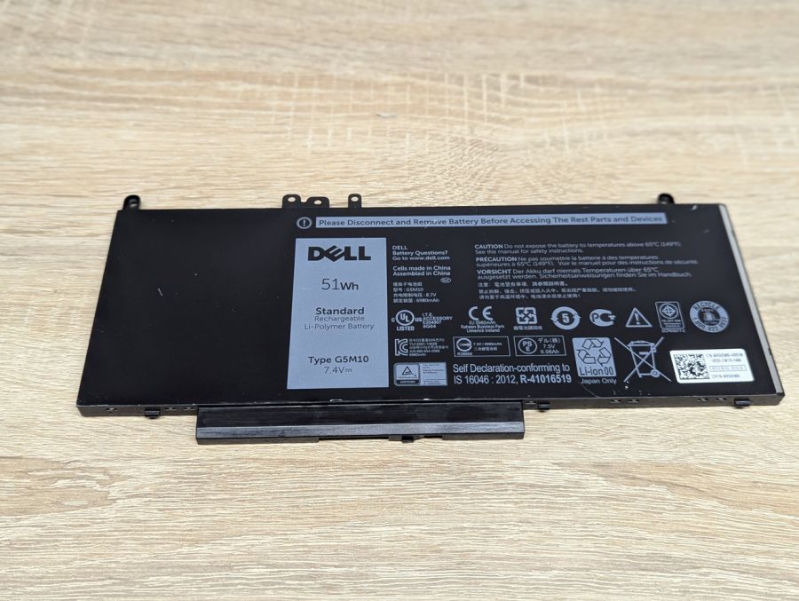 Б/В Оригінальна акумуляторна батарея Dell G5M10