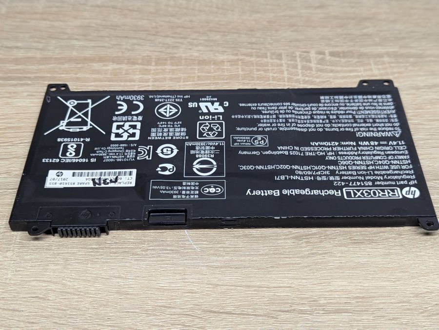Б/В Оригінальна акумуляторна батарея HP RR03XL