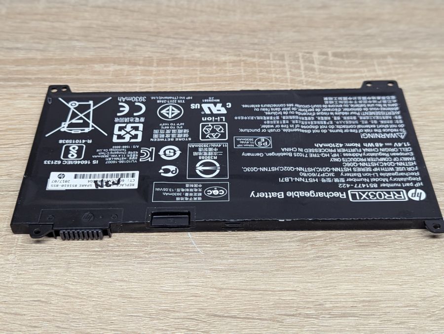 Б/В Оригінальна акумуляторна батарея HP RR03XL [ProductHub SKU RR03XL-20]