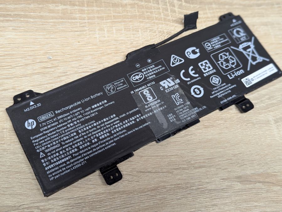 Б/В Оригінальна акумуляторна батарея HP GB02XL