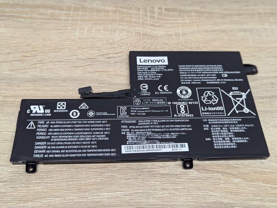 Б/В Акумулятор Lenovo L15L3PB1