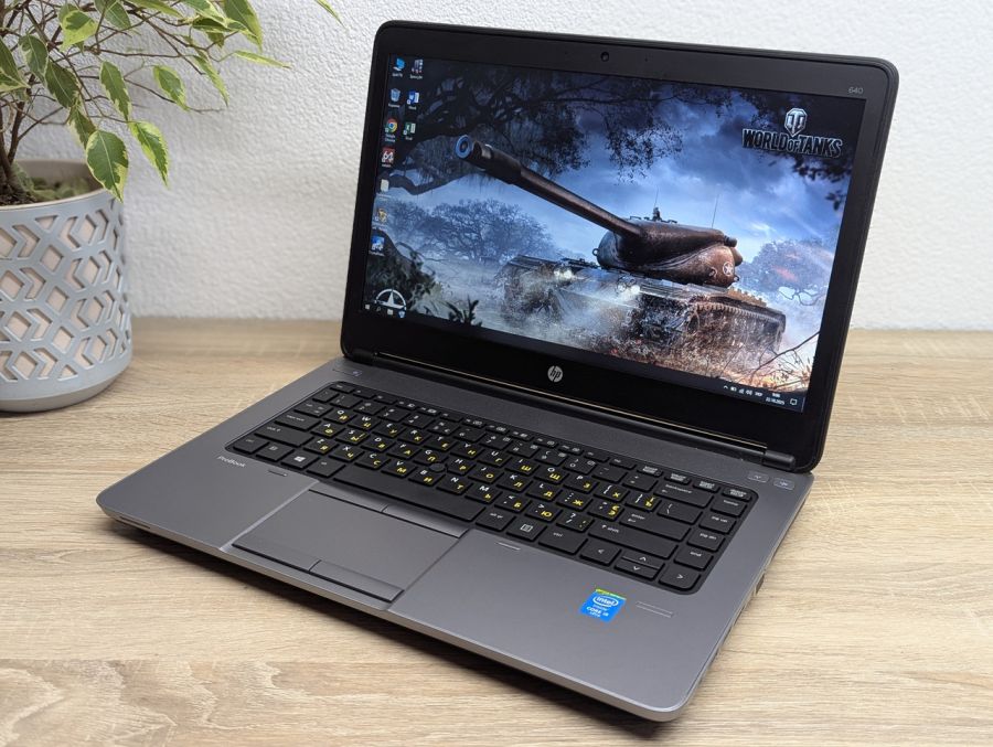 Уцінка! Ноутбук Б/В HP ProBook 640 G1, Intel Core i5-4300M, DDR3 8 GB, SSD 128GB, 14" HD