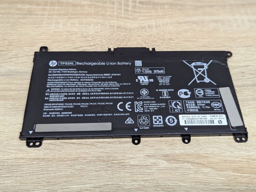 Б/В Оригінальна акумуляторна батарея HP TF03XL