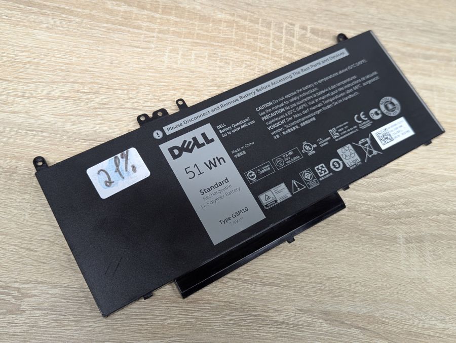 Б/В Оригінальна акумуляторна батарея Dell G5M10