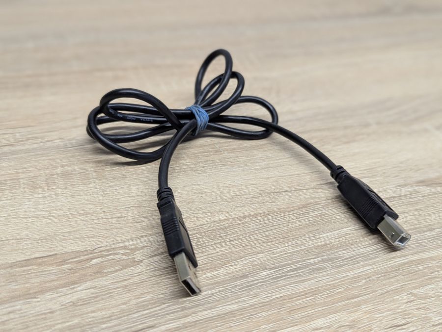Б/В Кабель для принтера USB А-> USB B з феритами (квадратний)