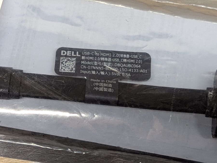 Б/В Кабель Dell USB Type-C-HDMI