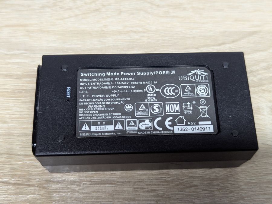 Б/В Інжектор живлення через Ethernet GP-A240-050G