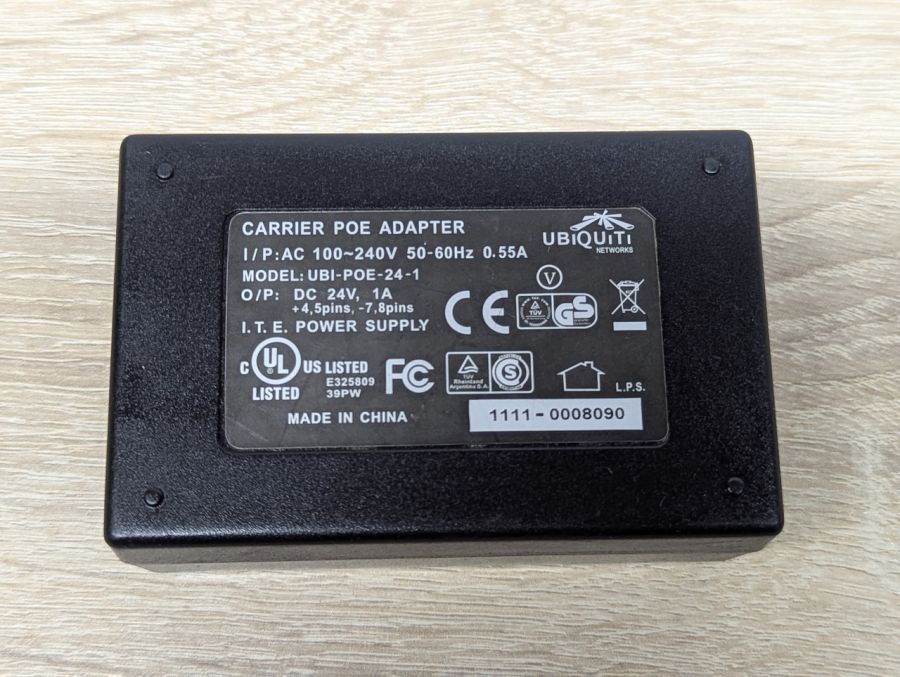 PoE-адаптер Ubiquiti POE-24-1-12W. Б/В