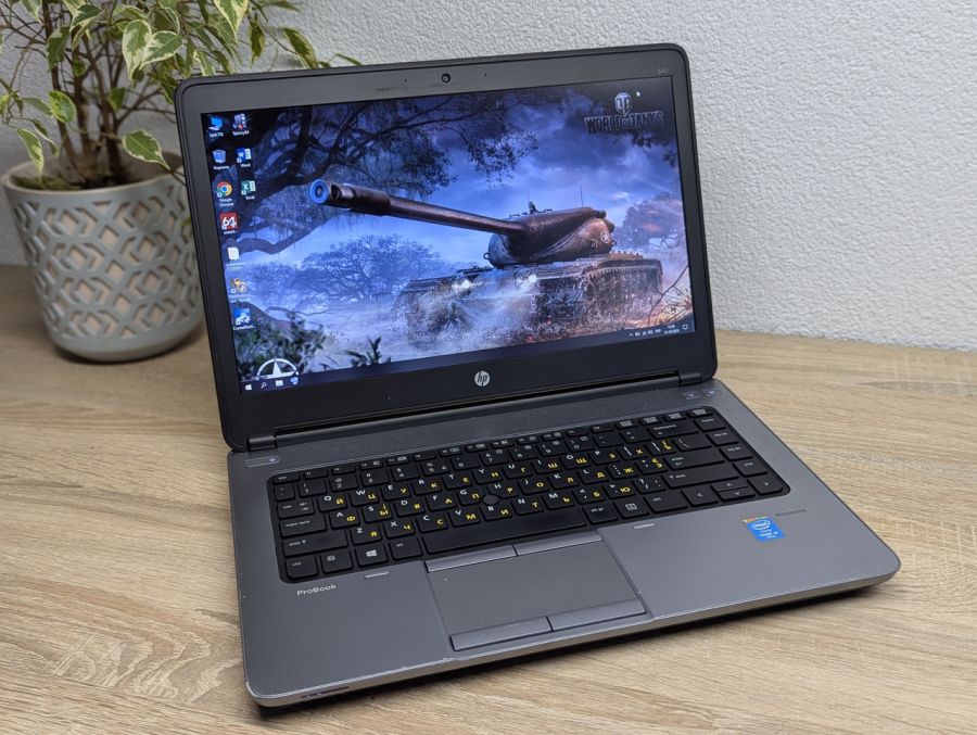 Уцінка! Ноутбук Б/В HP ProBook 640 G1, Intel Core i5-4300M, DDR3 8 GB, SSD 128GB, 14" HD