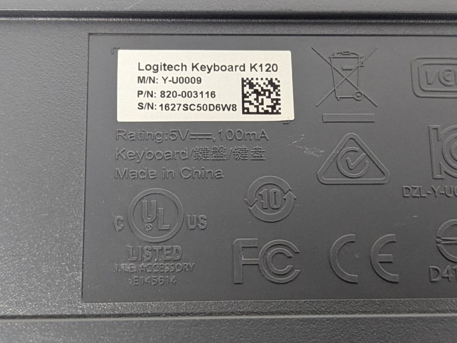 Б/В Клавіатура Logitech K120