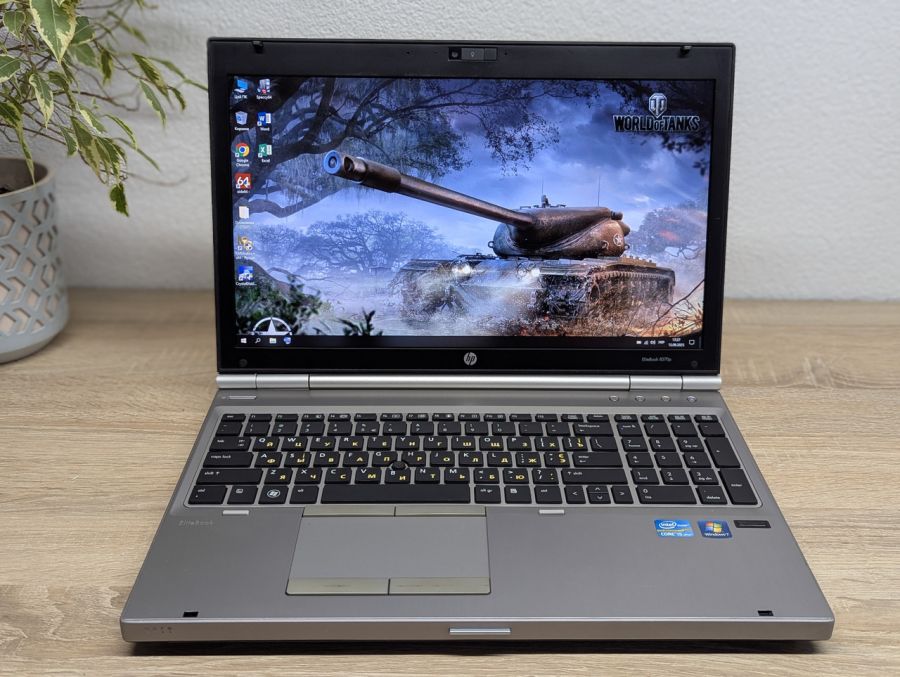 Уцінка! Ноутбук Б/В HP EliteBook 8570P, Intel Core i5-3360M, DDR3 8 GB, SSD 256GB, 15.6" HD
