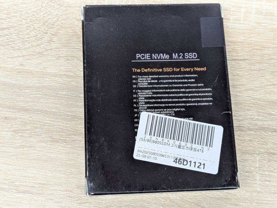 Б/В SSD 980 PCle 4.0 NVMe M.2 V-NAND 4Tb