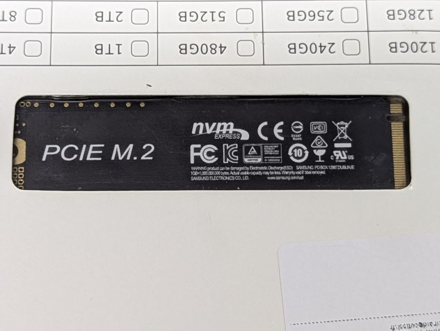 Б/В SSD Blue NVMe 2280 PCIe M.2 2Tb