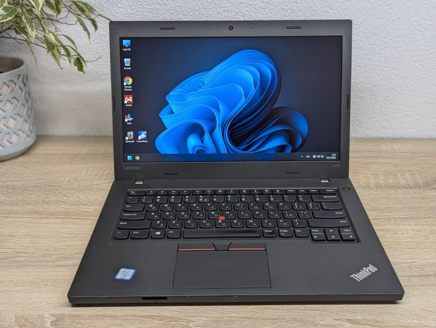 Уцінка! Ноутбук Б/В Lenovo L470, Intel Core i5-7300U, DDR4 8 GB, SSD 128GB, 14" Full HD