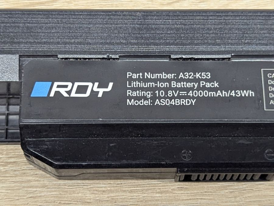Б/В Акумуляторна батарея RDY A32-K53 [ProductHub SKU A32-K53]