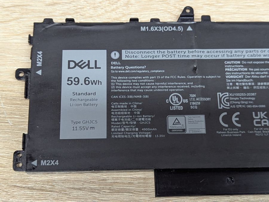 Б/В Оригінальна акумуляторна батарея Dell GHJC5