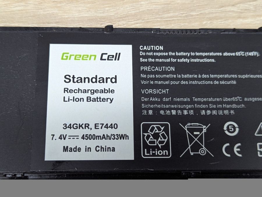 Б/В Акумуляторна батарея Green Cell 34GKR,E7440