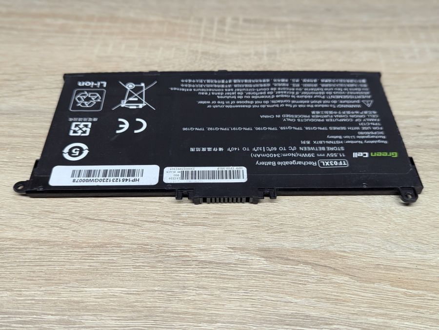 Б/В Акумуляторна батарея Green Cell TF03XL (HP)