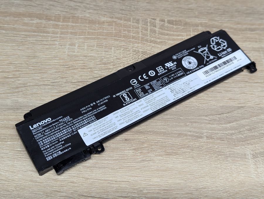 Б/В Оригінальна акумуляторна батарея Lenovo SB10J79003 (01AV406)
