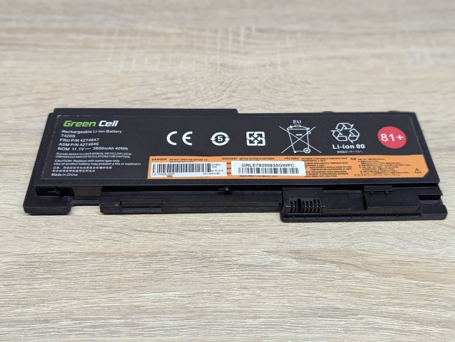 Б/В Акумуляторна батарея Green Cell 42T4847 (lenovo) [ProductHub SKU 42T4847]