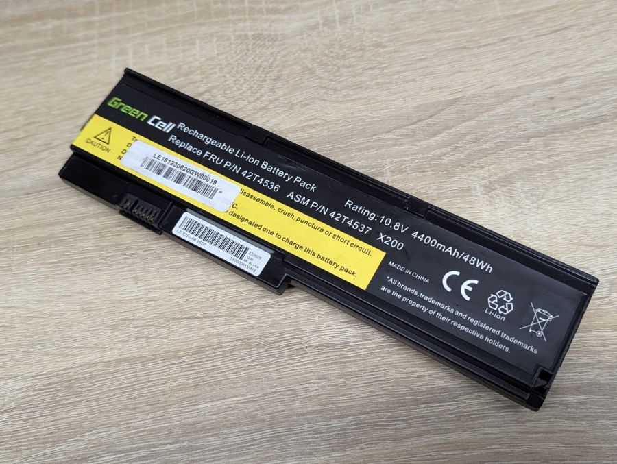 Б/В Акумуляторна батарея Green Cell 42T4536 (42T4537) (lenovo)