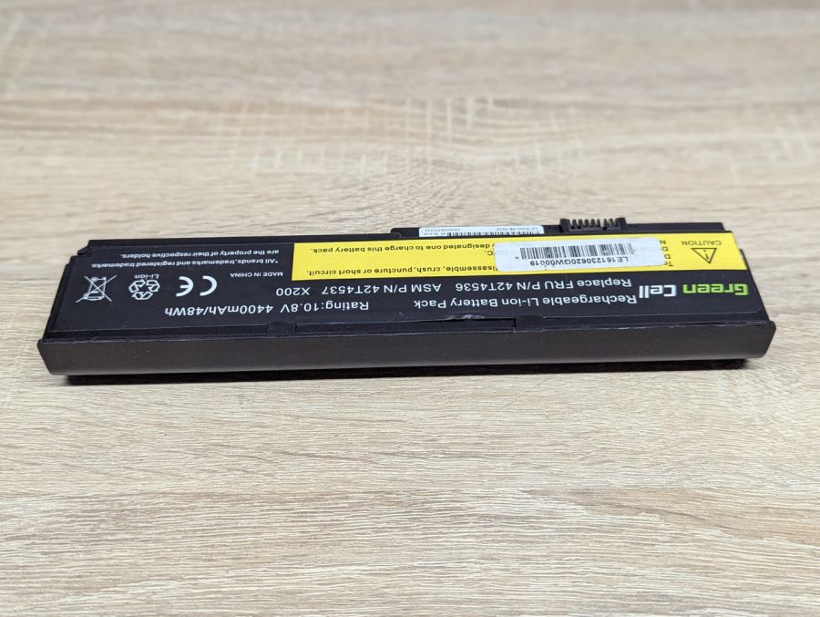 Б/В Акумуляторна батарея Green Cell 42T4536 (42T4537) (lenovo)